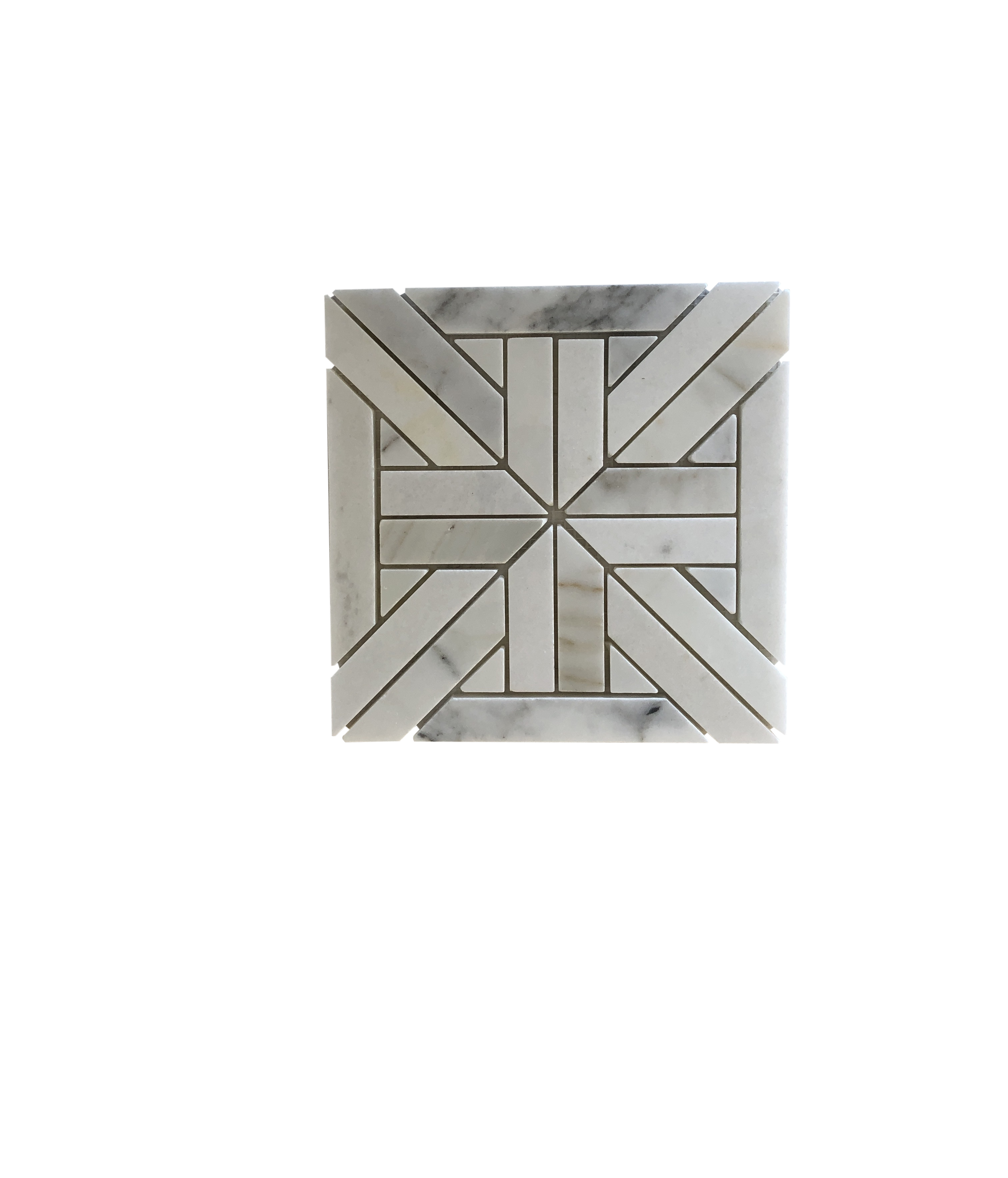 THASSOS MARBLE MOSAIC POLISHED KARO CALACATTA GOLD 